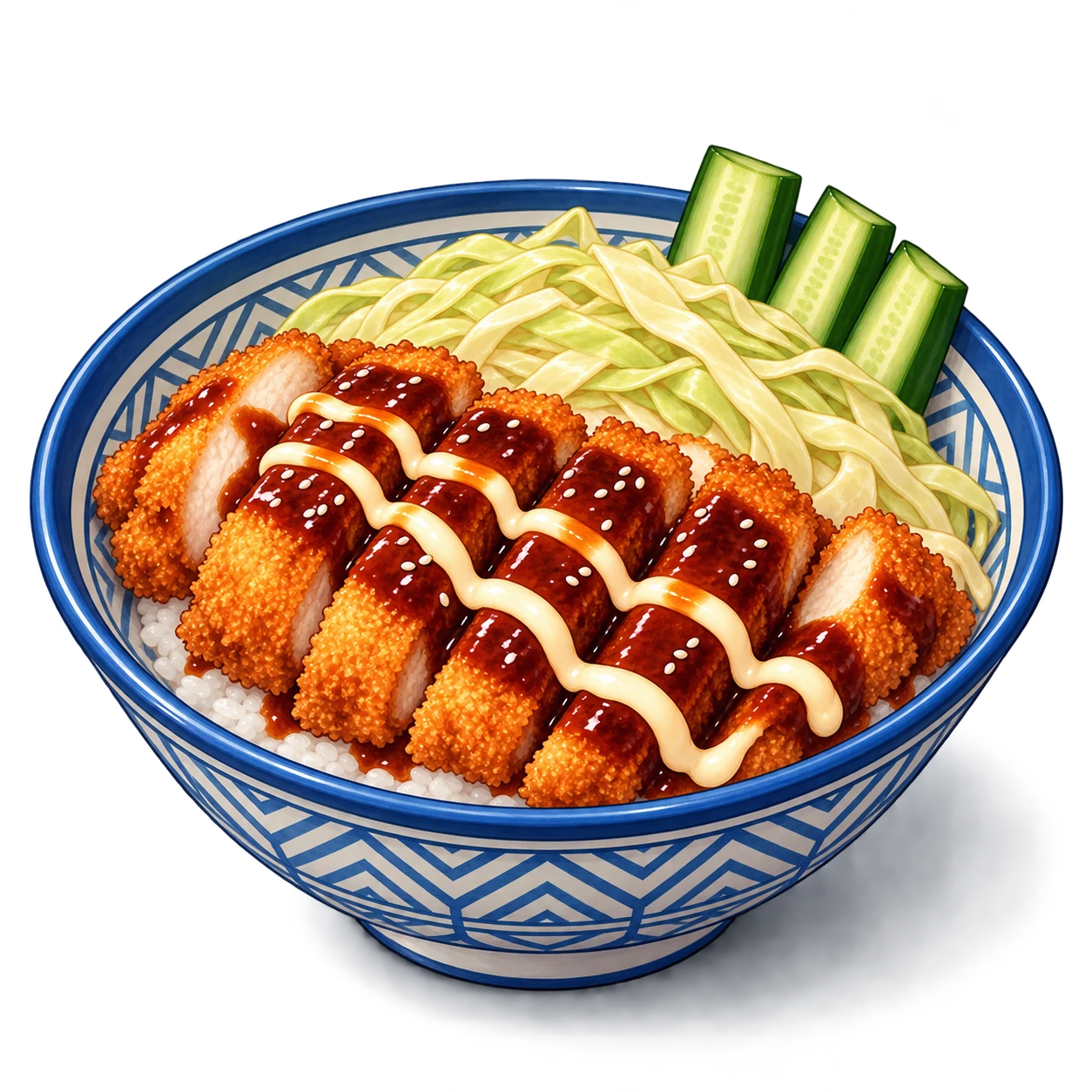 Illustration of Torikatsu Bowl